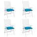 Perne de scaun 4 buc. albastru deschis 50x50x7 cm textil oxford - WALTI WALTI