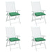 Perne de scaun, 4 buc., verde, 50x50x7 cm, textil oxford - WALTI WALTI