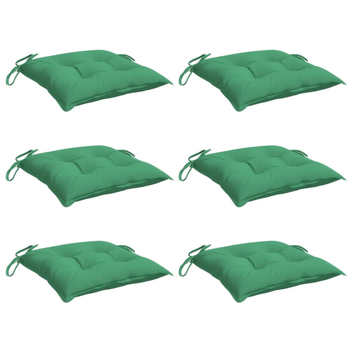 Perne de scaun, 6 buc., verde, 50x50x7 cm, textil oxford - WALTI WALTI