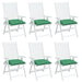 Perne de scaun, 6 buc., verde, 50x50x7 cm, textil oxford - WALTI WALTI