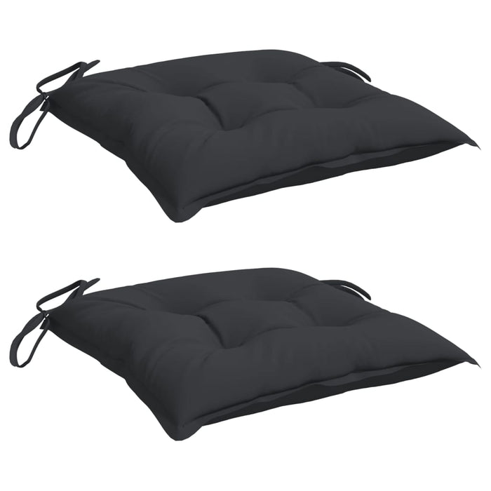 Perne de scaun, 2 buc., negru, 50x50x7 cm, textil oxford WALTI