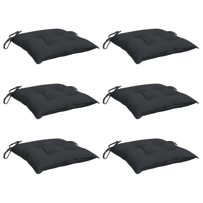 Perne de scaun, 6 buc., negru, 50x50x7 cm, textil oxford WALTI