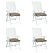 Perne de scaun, 4 buc., taupe, 50x50x7 cm, textil oxford - WALTI WALTI