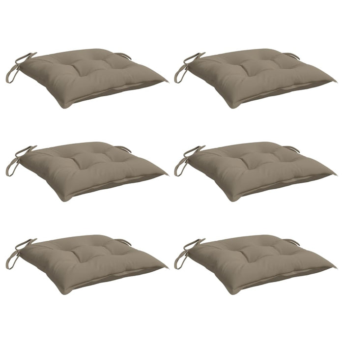 Perne de scaun, 6 buc., taupe, 50x50x7 cm, textil oxford - WALTI WALTI