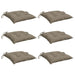 Perne de scaun, 6 buc., taupe, 50x50x7 cm, textil oxford - WALTI WALTI