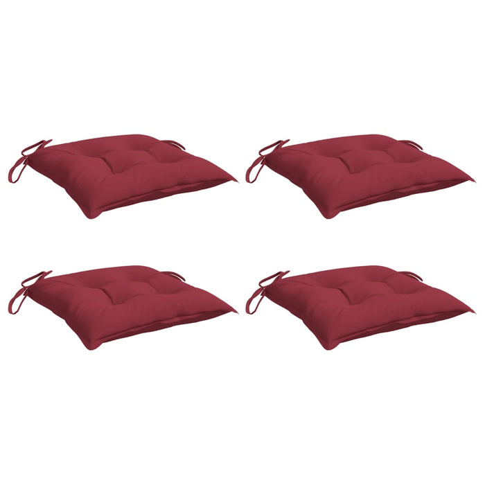 Perne de scaun, 4 buc., vin roșu, 50x50x7 cm, textil oxford - WALTI WALTI