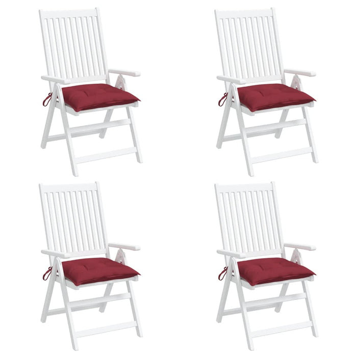 Perne de scaun, 4 buc., vin roșu, 50x50x7 cm, textil oxford - WALTI WALTI