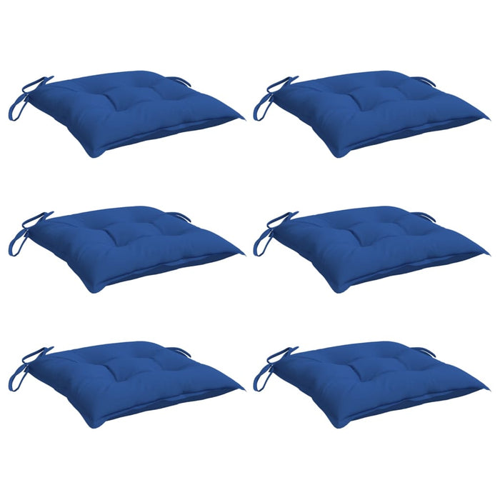 Perne de scaun, 6 buc., albastru, 50x50x7 cm, textil oxford WALTI