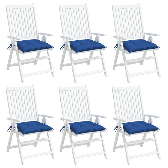 Perne de scaun, 6 buc., albastru, 50x50x7 cm, textil oxford WALTI