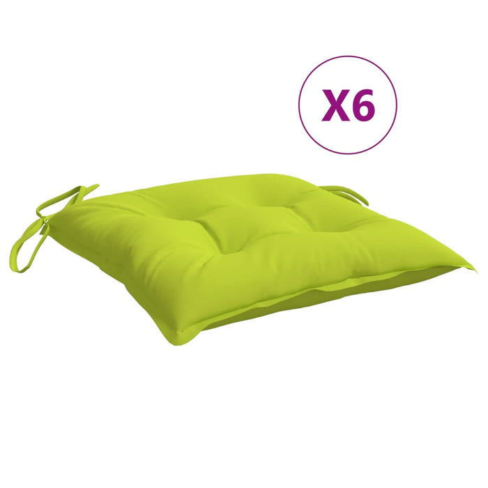 Perne de scaun 6 buc. verde deschis 50x50x7 cm textil oxford - WALTI WALTI