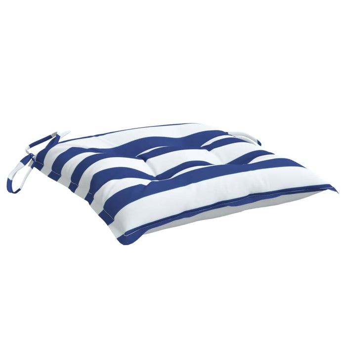Perne de scaun, 6 buc., albastru&alb, 50x50x7 cm, textil oxford - WALTI WALTI