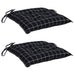 Perne scaun, 2 buc., negru carouri, 50x50x7 cm, textil oxford - WALTI WALTI