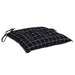 Perne scaun, 2 buc., negru carouri, 50x50x7 cm, textil oxford - WALTI WALTI