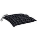 Perne scaun, 4 buc., negru carouri, 50x50x7 cm, textil oxford - WALTI WALTI