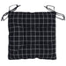 Perne scaun, 4 buc., negru carouri, 50x50x7 cm, textil oxford - WALTI WALTI