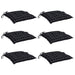 Perne scaun, 6 buc., negru carouri, 50x50x7 cm, textil oxford - WALTI WALTI