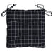 Perne scaun, 6 buc., negru carouri, 50x50x7 cm, textil oxford - WALTI WALTI