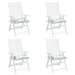 Perne de scaun, 4 buc., model frunze, 50x50x7 cm, textil oxford - WALTI WALTI