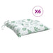 Perne de scaun, 6 buc., model frunze, 50x50x7 cm, textil oxford - WALTI WALTI