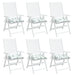 Perne de scaun, 6 buc., model frunze, 50x50x7 cm, textil oxford - WALTI WALTI