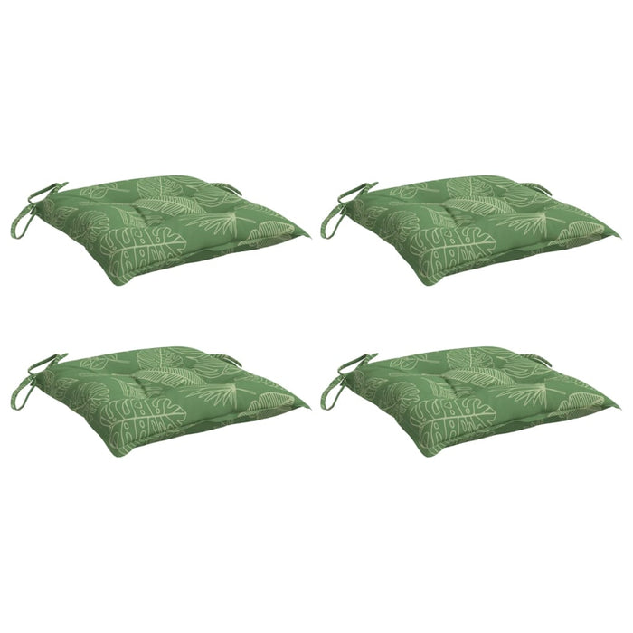 Perne de scaun, 4 buc., 50x50x7 cm, textil, model frunze - WALTI WALTI