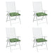 Perne de scaun, 4 buc., 50x50x7 cm, textil, model frunze - WALTI WALTI