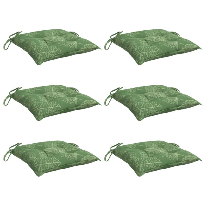 Perne de scaun, 6 buc., 50x50x7 cm, textil, model frunze - WALTI WALTI