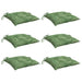 Perne de scaun, 6 buc., 50x50x7 cm, textil, model frunze - WALTI WALTI