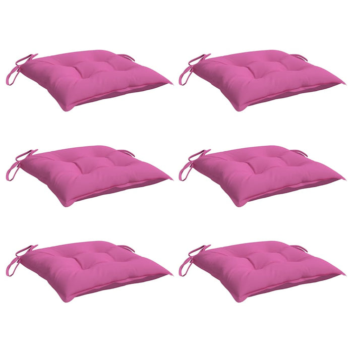 Perne de scaun, 6 buc., roz, 50x50x7 cm, textil oxford - WALTI WALTI