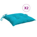 Perne de scaun, 2 buc., turcoaz, 50x50x7 cm, textil oxford - WALTI WALTI
