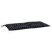 Pernă bancă de grădină negru carouri, 100x50x7cm, textil Oxford - WALTI WALTI