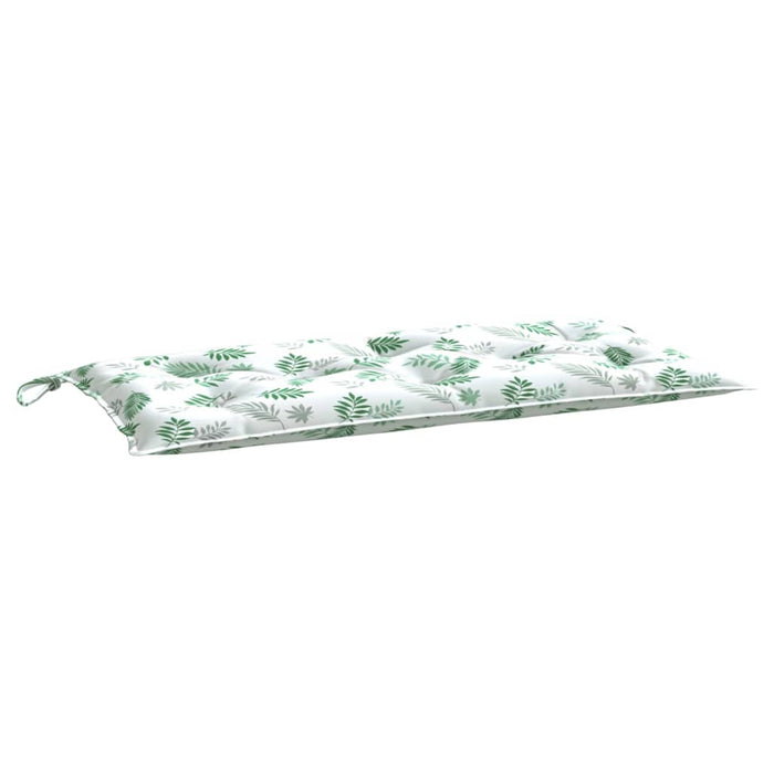 Pernă pentru bancă, model frunze, 100x50x7 cm, textil oxford WALTI