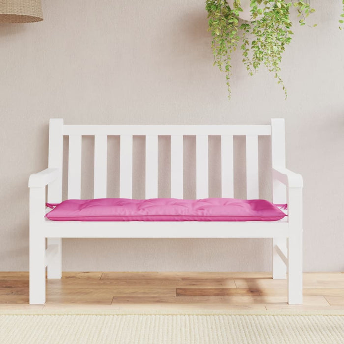 Pernă pentru bancă de grădină, roz, 120x50x7 cm, textil - WALTI WALTI