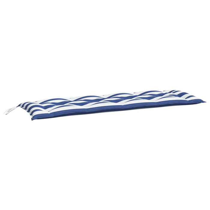Pernă de bancă dungi albastre și albe 150x50x7 cm textil oxford - WALTI WALTI