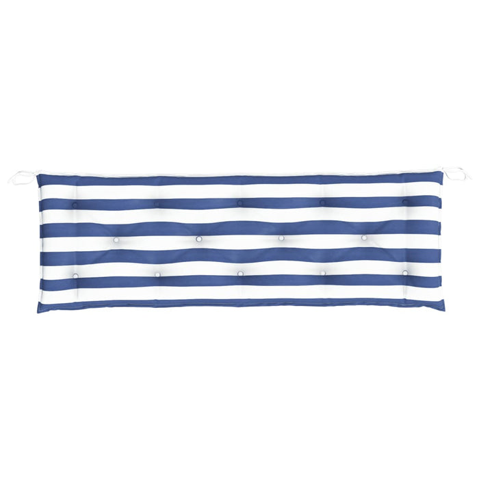 Pernă de bancă dungi albastre și albe 150x50x7 cm textil oxford - WALTI WALTI