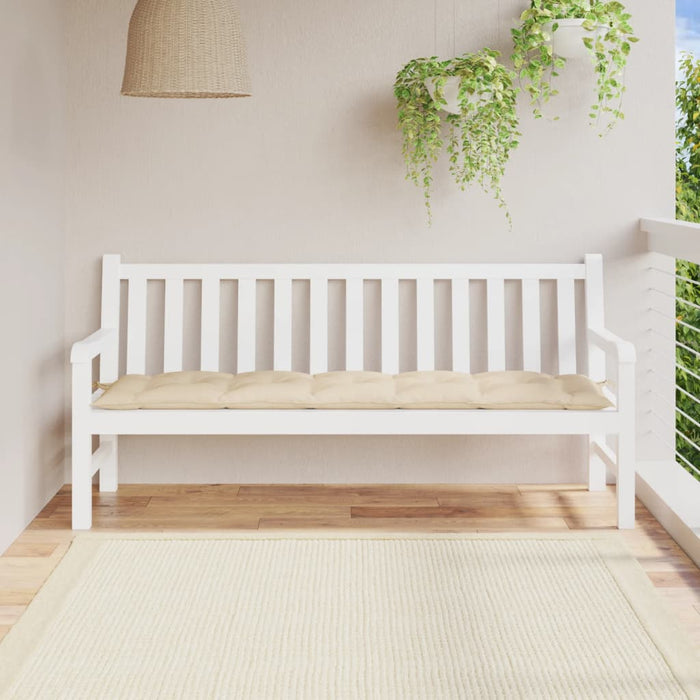 Pernă bancă de grădină, bej, 180x50x7 cm, material oxford WALTI