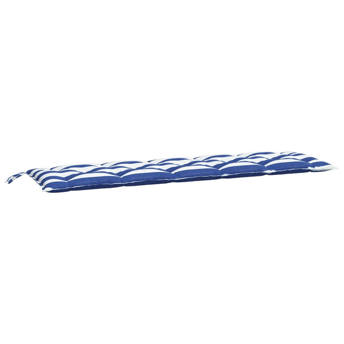 Pernă de bancă dungi albastre și albe 180x50x7 cm textil oxford - WALTI WALTI