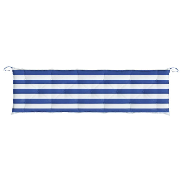 Pernă de bancă dungi albastre și albe 180x50x7 cm textil oxford - WALTI WALTI