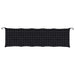 Pernă bancă de grădină negru carouri, 180x50x7cm, textil oxford - WALTI WALTI