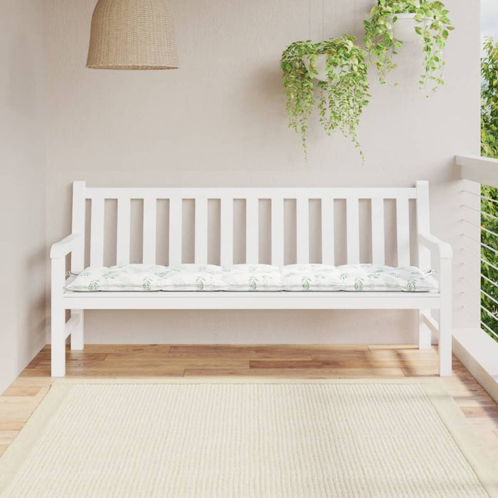 Pernă bancă de grădină model frunze, 180x50x7 cm, textil oxford - WALTI WALTI