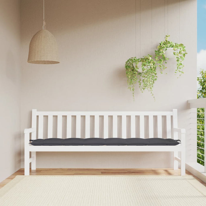 Pernă de bancă de grădină, antracit, 200x50x7 cm, textil oxford - WALTI WALTI