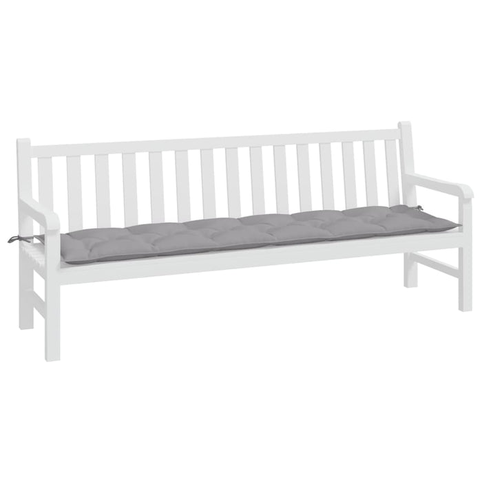Pernă de bancă de grădină, gri, 200x50x7 cm, textil oxford - WALTI WALTI