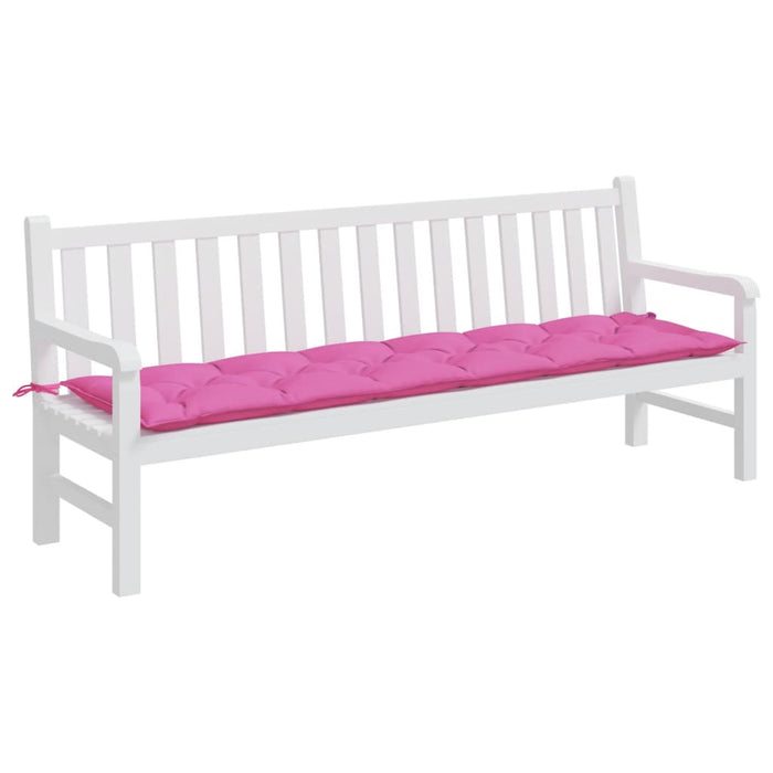 Pernă pentru bancă de grădină, roz, 200x50x7 cm, textil - WALTI WALTI