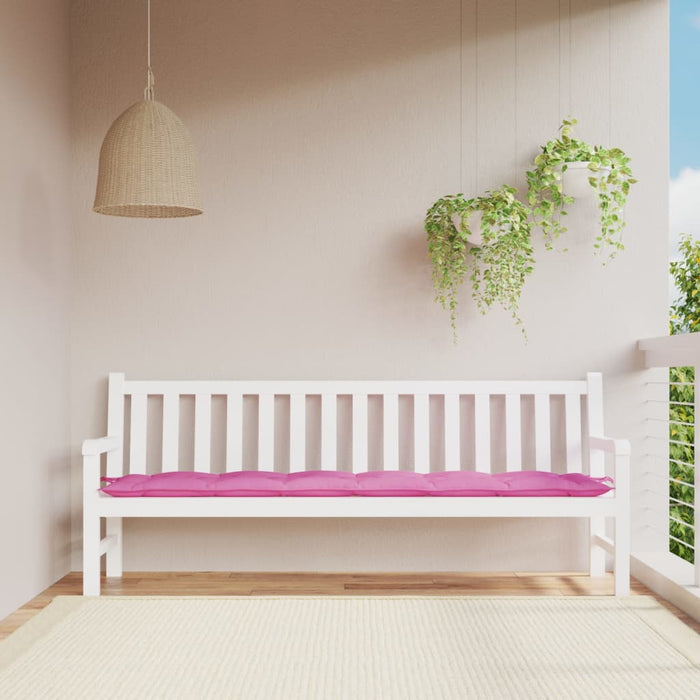 Pernă pentru bancă de grădină, roz, 200x50x7 cm, textil - WALTI WALTI