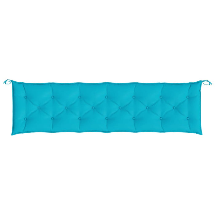 Pernă pentru bancă de grădină, turcoaz, 200x50x7 cm, textil - WALTI WALTI