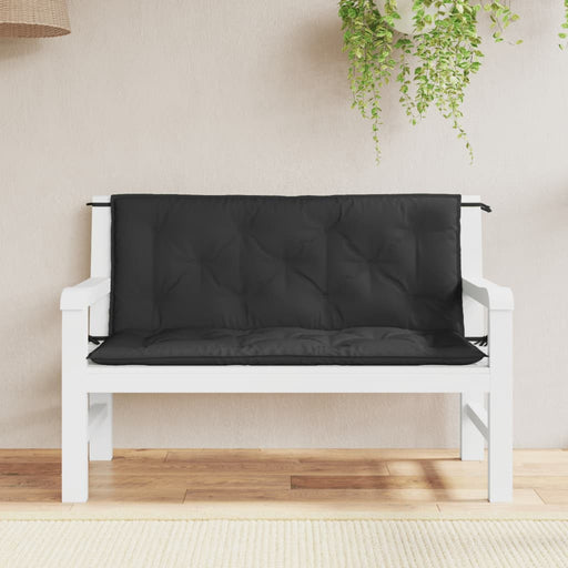 Perne bancă de grădină 2buc.,negru, 120x50x7cm, țesătură oxford - WALTI WALTI