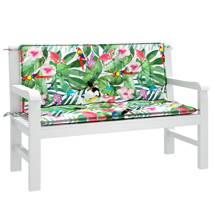 Perne bancă de grădină 2 buc. multicolor 120x50x7 cm textil - WALTI WALTI