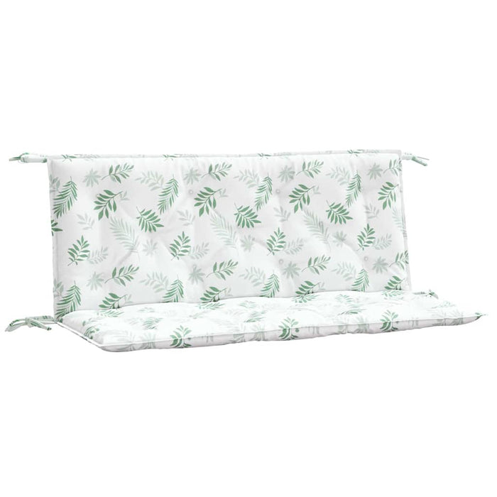 Perne bancă de grădină 2 buc. model frunze 120x50x7 cm textil WALTI