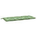 Perne bancă de grădină 2 buc. model frunze 120x50x7 cm textil - WALTI WALTI