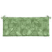 Perne bancă de grădină 2 buc. model frunze 120x50x7 cm textil - WALTI WALTI
